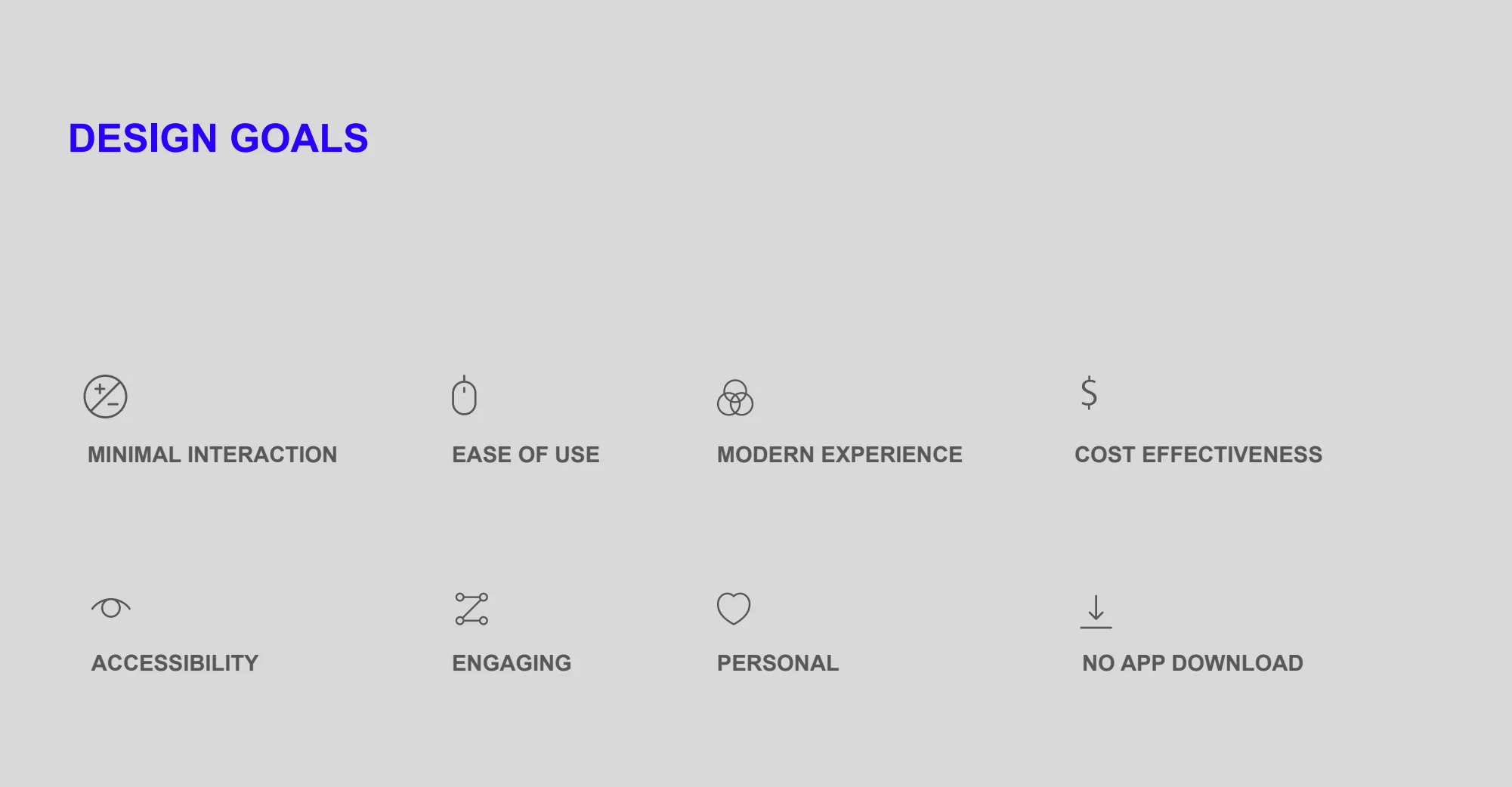 Design goals — original remote control ui project material